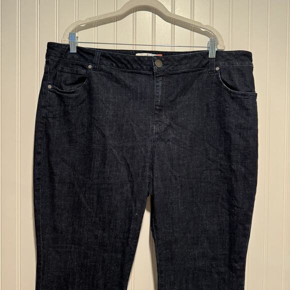 Cabi Trouser Jeans Bootcut Dark Wash High Waisted Plus Size 20 - Picture 2 of 5